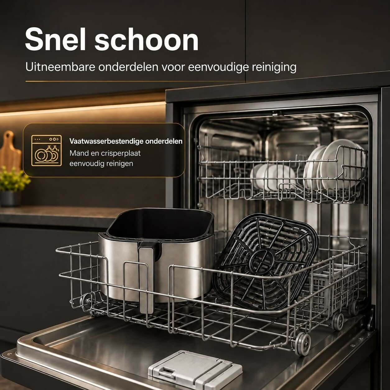 Oryzom AirCrisp Pro - 360° heteluchttechnologie met 1700 W voor snelle en gezonde maaltijden